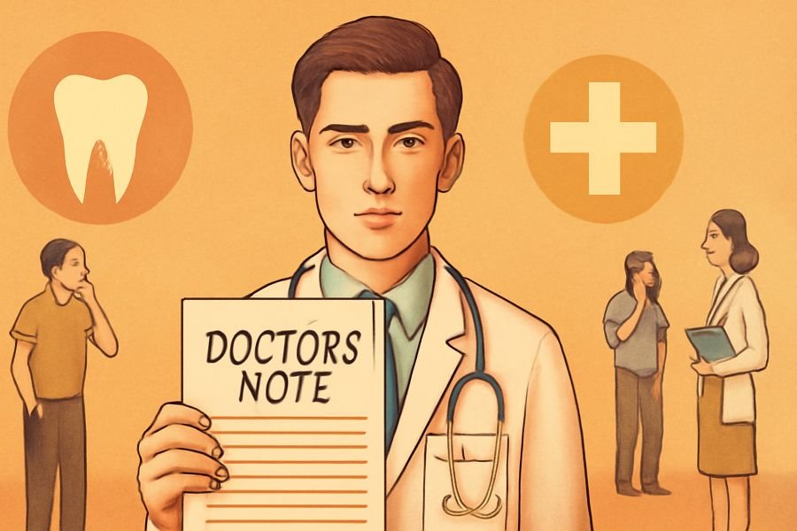 Do dentist give a note